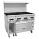 Vulcan 48S-8B 48" Gas Restaurant Range w/ (8) Open Burners, (1) Standard Oven, (1) Cabinet Base, 275.000 BTU 3 image