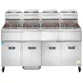 Vulcan 4VK85AF 84" Powerfry5™ Multiple Battery Gas Fryer w/ (4) 90 lbs, Frypots, Filtration System 1 image