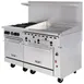 Vulcan 60SC-4B36G 60" Gas Restaurant Range w/ (4) Open Burners, 36" Griddle Right, (1) Standard Oven, (1) Convection Oven, 238.000 BTU 3 image
