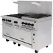 Vulcan 60SC-6B24CBN 60" Natural Gas Restaurant Range w/ (6) Open Burners, 24" Charbroiler Right, (1) Standard Oven, (1) Convection Oven, 302.000 BTU 3 image