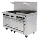 Vulcan 60SC-6B24GB 60" Gas Restaurant Range w/ (6) Open Burners, 24" Griddle/Broiler Right, (1) Standard Oven, (1) Convection Oven, 268.000 BTU 1 image
