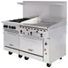 Vulcan 60SS-4B36G 60" Gas Restaurant Range w/ (4) Open Burners, 36" Griddle Right, (2) Standard Ovens, 238.000 BTU 3 image