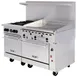 Vulcan 60SS-4B36GT 60" Gas Restaurant Range w/ (4) Open Burners, 36" Griddle Right w/ Thermostatic Controls, (2) Standard Ovens, 238.000 BTU 3 image