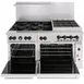 Vulcan 60SS-6B24CBN 60" Natural Gas Restaurant Range w/ (6) Open Burners, 24" Charbroiler Right, (2) Standard Ovens, 302.000 BTU 3 image