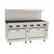 Vulcan 72SC-12B 72" Gas Restaurant Range w/ (12) Open Burners, (1) Standard Oven, (1) Convection Oven, 430.000 BTU 1 image
