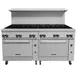 Vulcan 72SS-12B 72" Gas Restaurant Range w/ (12) Open Burners, (2) Standard Ovens, 430.000 BTU 2 image