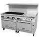 Vulcan 72SS-8B24GT 72" Gas Restaurant Range w/ (8) Open Burners, 24" Griddle Right w/ Thermostatic, (2) Standard Ovens, 350.000 BTU 3 image