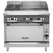 Vulcan V2BG4TS 36" Gas Heavy Duty Range w/ (2) Open Burners, 24" Griddle Right w/ Thermostatic Controls, (1) Standard Oven, 180.000 BTU 1 image