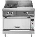 Vulcan V2BG8TC 36" Gas Heavy Duty Range w/ (2) Open Burners, 18" Griddle Right w/ Thermostatic Controls, (1) Convection Oven, 132.000 BTU 1 image