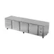 Victory VURD119HC-2 119" 4-Section Undercounter Refrigerator w/ 3 Solid Doors & 2 Drawers 3 image