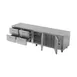 Victory VURD119HC-4 119" 4-Section Undercounter Refrigerator w/ 2 Solid Doors & 4 Drawers, 5 image