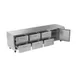 Victory VURD119HC-6 119" 4-Section Undercounter Refrigerator w/ 1 Solid Door & 6 Drawers 4 image