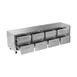 Victory VURD119HC-8 119" 4-Section Undercounter Refrigerator w/ 8 Drawers, 40 cu ft 4 image
