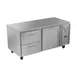 Victory VURD67HC-2 67" 2-Section Undercounter Refrigerator w/ 1 Solid Door & 2 Drawers 1 image