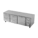 Victory VURD93HC-4 93" 3-Section Undercounter Refrigerator w/ 1 Solid Door & 4 Drawers 3 image