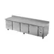Victory VWRD119HC-2 118" 4-Section Worktop Refrigerator w/ 3 Doors & 2 Drawers, 40 cu. ft. 3 image