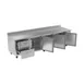 Victory VWRD119HC-2 118" 4-Section Worktop Refrigerator w/ 3 Doors & 2 Drawers, 40 cu. ft. 4 image