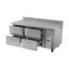 Victory VWRD67HC-4 67" 2-Section Worktop Refrigerator w/ 4 Drawers, 19 cu. ft. 5 image