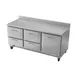 Victory VWRD72HC-4 72" 3-Section Worktop Refrigerator w/ 4 Drawers & 1 Door, 17.8 cu. ft. 3 image