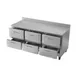 Victory VWRD72HC-6 72" 3-Section Worktop Refrigerator w/ 6 Drawers, 17.8 cu. ft. 5 image