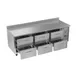 Victory VWRD93HC-6 93" 3-Section Worktop Refrigerator w/ 6 Drawers, 29.7 cu. ft. 4 image