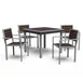 Wabash GV2V72P Green Valley 36x36 Square PolyTuf Dining Height Outdoor Table 1 image