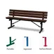 Wabash GV301G Signature Series 6'L Outdoor Bench, Slat Seat & Back, Portable, Recycled Plastic Lumber 1 image