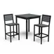 Wabash GVB122P Green Valley PolyTuf Slat Back Bar Stool, Armless, Extruded Aluminum Frame, Powder Coat Finish 1 image