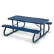 Wabash SG111P Rectangular Outdoor Restaurant Table, 96-3/8W x 30-3/8D x 29-1/2H, Steel, Plastisol Coated Finish 1 image