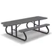 Wabash SG115P Rectangular Outdoor Restaurant Table, 96W x 30D x 29H, Steel, Plastisol Coated Finish 1 image