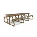 Wabash SG122D 10' ADA Side by Side Table, Diamond Pattern, Portable Restaurant Table 1 image