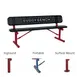 Wabash SG300PBB Signature Series 6'L Perforated Pattern Outdoor Bench 1 image