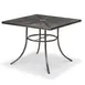 Wabash SU2W38P Urbanscape Sullivan 42x42 Square Steel Outdoor Restaurant Table, 28.5H, Powder Coat Finish 1 image