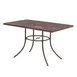 Wabash SU2Z38P Urbanscape Sullivan Rectangular Outdoor Table, 48"W x 30"D x 28.5"H, Steel Mesh Top, Powder Coat Finish 1 image