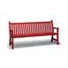 Wabash YO1113C Urbanscape Yorktown 6'L Straight Back Slat Bench with Arms, Aluminum, Powder Coat 1 image