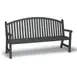 Wabash YO1213C Urbanscape Yorktown 6'L Arch Back Aluminum Bench, 61-72" wide, powder coat finish 1 image