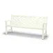 Wabash YO1313C Urbanscape Yorktown 6'L Straight Back Bench with Arms, Aluminum, Powder Coat Finish, 61-72" Width 1 image