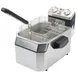 Waring WDF1000 Full Pot Countertop Electric Fryer w/ 10 lbs Capacity, 2 Twin & 1 Large Basket 1 image