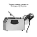 Waring WDF1000 Full Pot Countertop Electric Fryer w/ 10 lbs Capacity, 2 Twin & 1 Large Basket 7 image