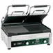 Waring WDG300T Double Cast Iron Sandwich Panini Grill w/ Timer, Smooth & Grooved Plates, 240V 1 image