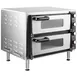 Waring WPO350 25" Electric Countertop Pizza Bake Oven w/ Double Deck, 2 Glass Doors 2 image
