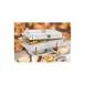 Winco 201 Malibu 8 Qt. Full Size Gold Accent Chafer 2 image