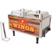 Winco 51072W 21" Countertop Electric Chicken Wing Warmer w/ (2) 1/2-Size Pan Wells, Domed Lids 1 image