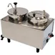 Winco 51073P Countertop Food Topping Warmer w/ (2) 7-Quart Wells, 1 Pump, 1 Ladle/Lid 1 image