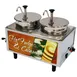 Winco 51074H Countertop Hot Fudge/Caramel Topping Warmer w/ (2) 7-Quart Wells, 2 Pumps 1 image
