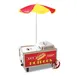 Winco Benchmark 60072 Hot Dog Mini Cart Merchandiser w/ 60 Hot Dog & 30 Bun Capacity 1 image