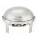 Winco 603 Madison 8 Qt. Stainless Steel Oval Chafer 1 image