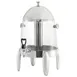 Winco 908 3-Gallon Non-Insulated Beverage Dispenser w/ Center Ice Core, Stainless Steel Lid 1 image
