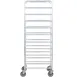 Winholt AL-1810B 10 Pan Full Height Mobile End Load Aluminum Bun / Sheet Pan Rack 4 image