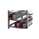Winco ALCR-3M Aluminum Mobile Undercounter 3-Tier Can Storage Rack 2 image